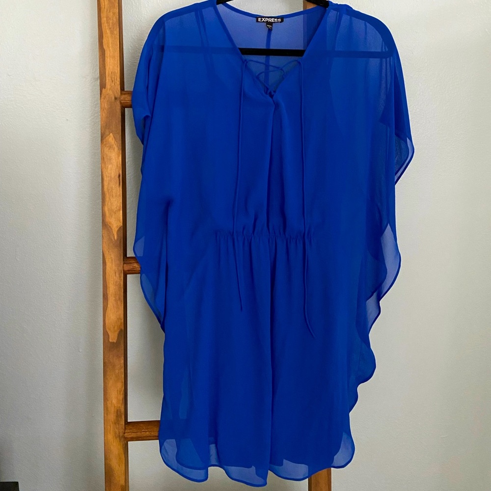 Royal Blue Express Flowy Dress